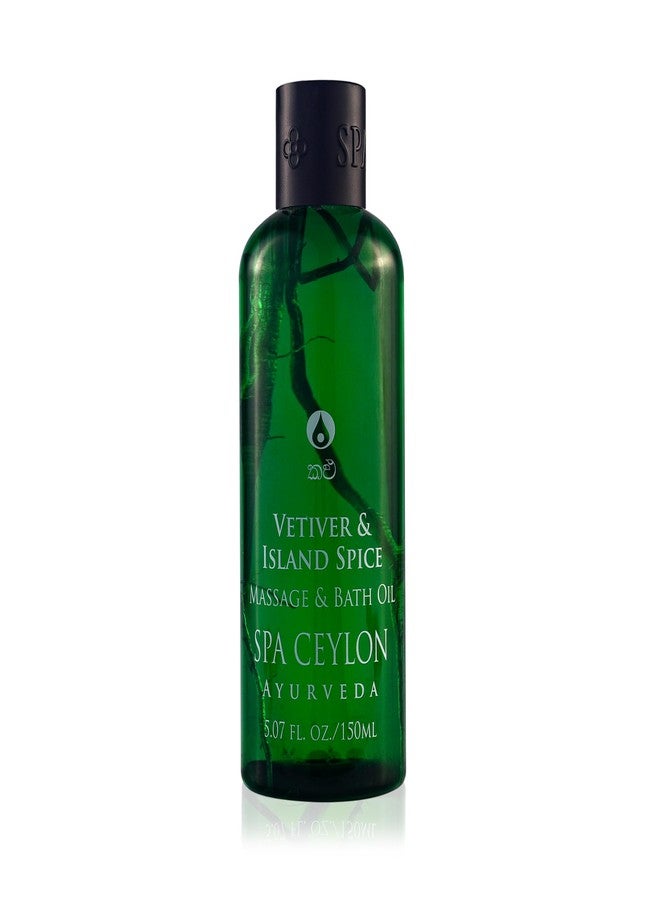 SPA CEYLON VETIVER & Island Spice Massage & Bath Oil | Ultimate Relaxation | Body Oil Massage | Oil for Massage Therapy | Natural Massage Oil